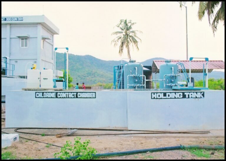 Chlorine Contact Tank and Sludge Collection Tank at 300KLD STP SEABIRD, Karwar, Karnataka