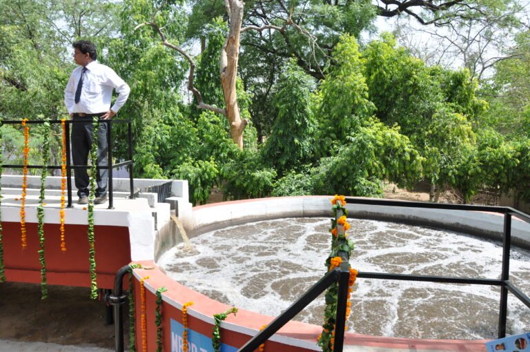 MBBR Tank at 1MLD STP, Ramniwas Bagh, Jaipur , Rajasthan